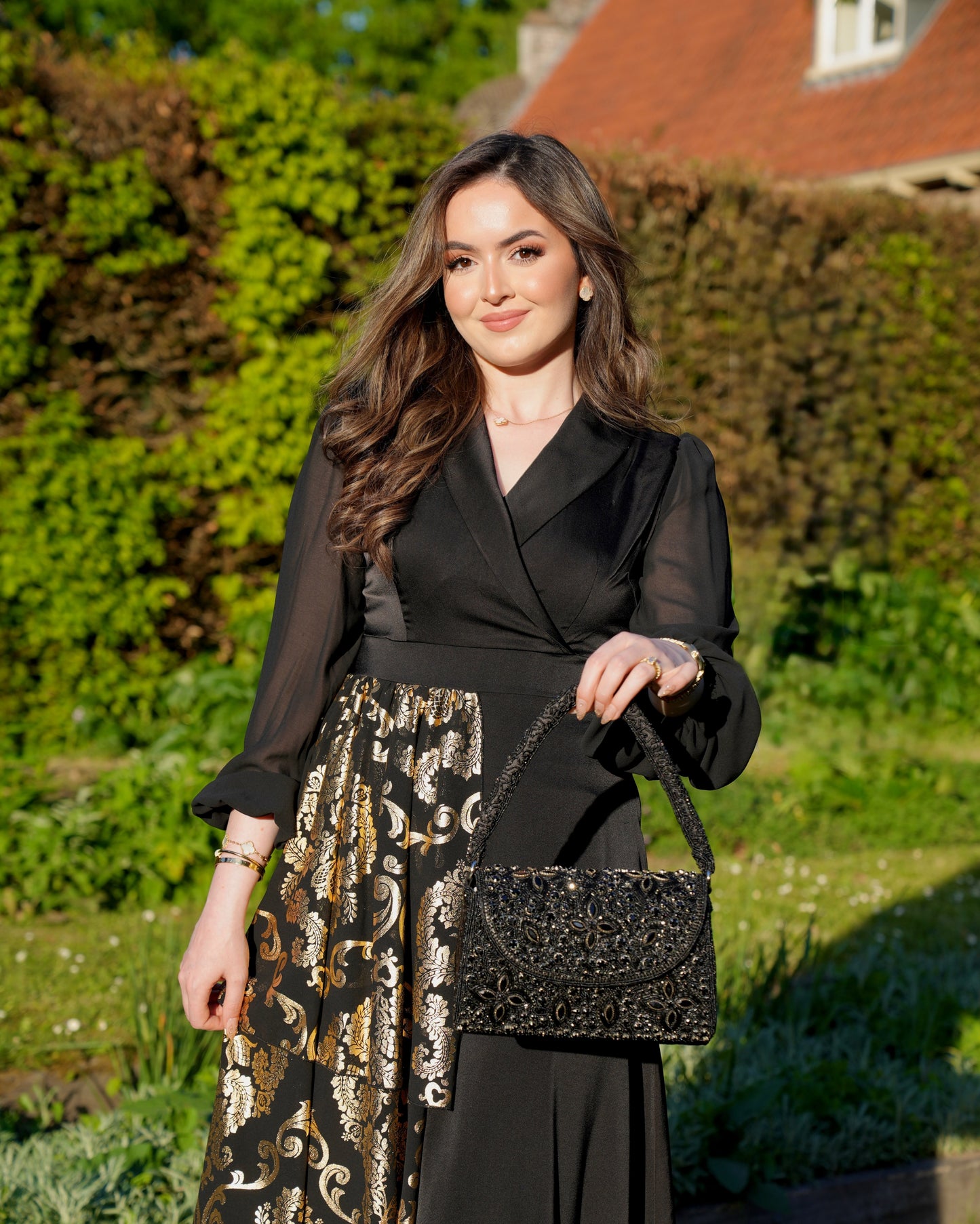 Noiré - All Black Top Handle Bag