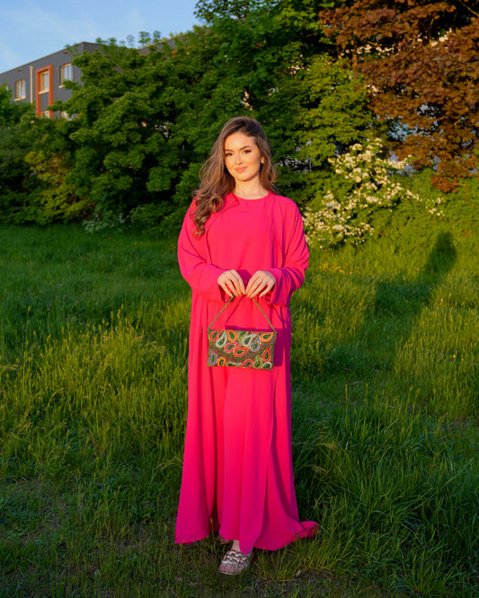 Skye - Colorful Paisley Beaded Clutch