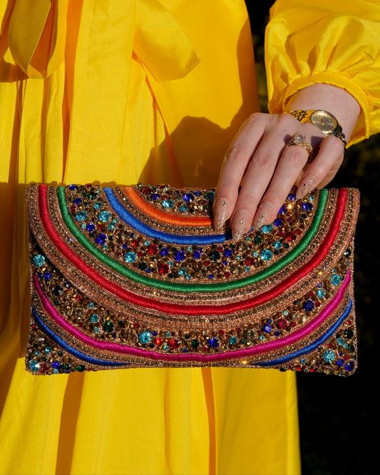 Aurora - Rainbow Crystal Clutch